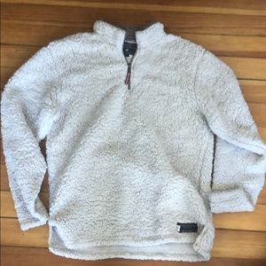 Fuzzy quarter zip